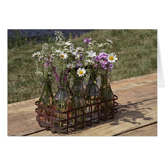 Bottled Flowers Cards (Front Horizontal)