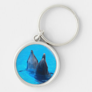 bottlenose dolphin fish marine ocean under water keychain