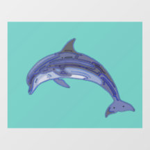 Bottlenose Dolphin Line Art Design