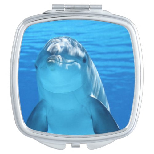 Bottlenose Dolphin looks at the camera under water Mirror For Makeup