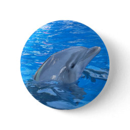 Bottlenose Dolphin Round Pin