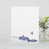 Bottlenose Dolphins Letterhead (Standing Front)