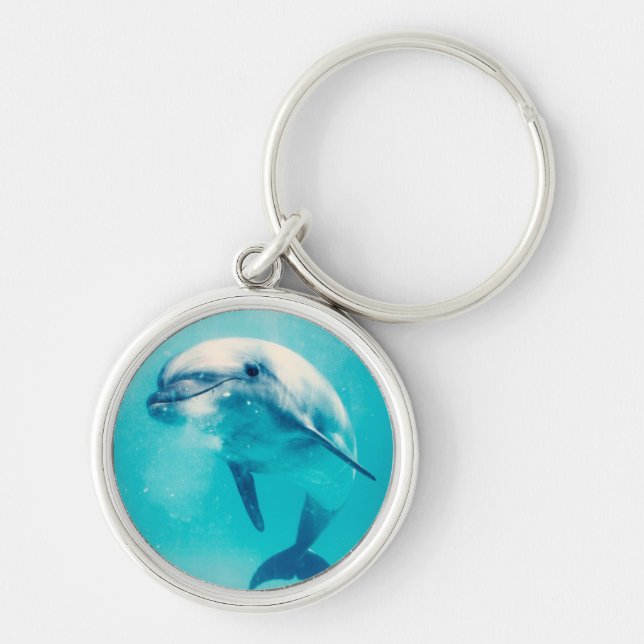 Bottlenosed Dolphin Underwater Keychain