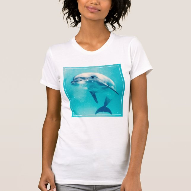 Bottlenosed Dolphin Underwater T-Shirt (Front)