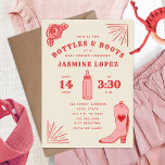Bottles &amp; Boots Cowgirl Baby Shower Invitation at Zazzle