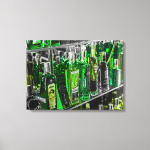 Bottles of Absinthe Stretched Canvas Print