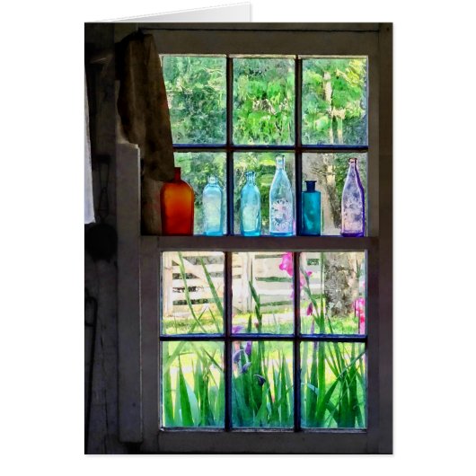 Bottles on Kitchen Window Cards (Front)