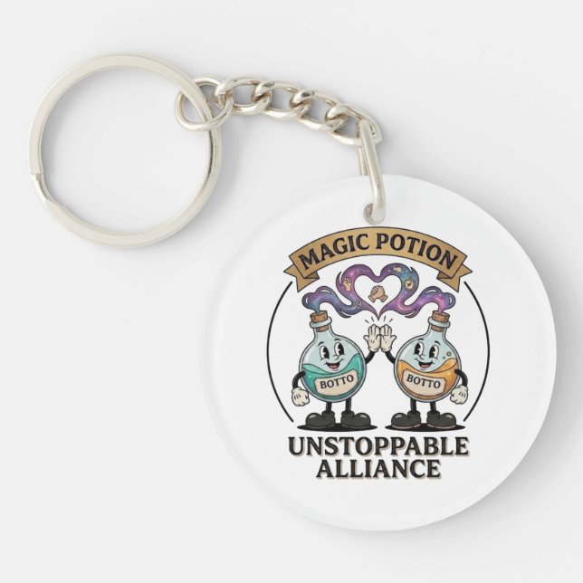 Botto Brand Unstoppable Alliance Retro Magic Potio Keychain (Front)