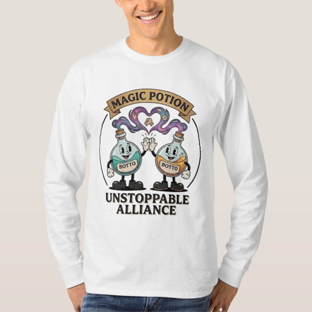 Botto Brand Unstoppable Alliance Retro Magic Potio T-Shirt (Front)