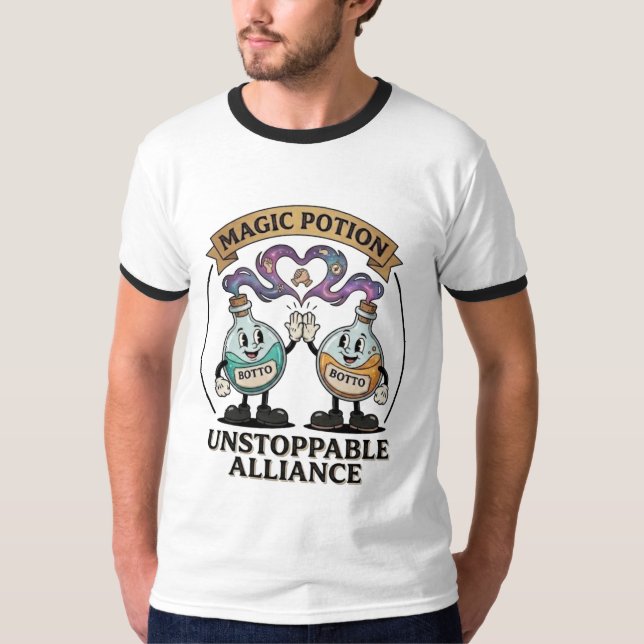 Botto Brand Unstoppable Alliance Retro Magic Potio T-Shirt (Front)
