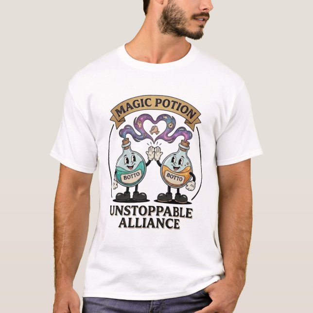 Botto Brand Unstoppable Alliance Retro Magic Potio T-Shirt (Front)
