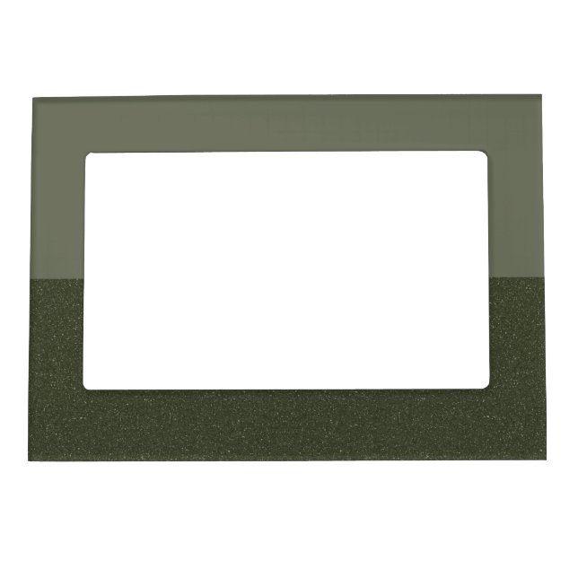 Bottom Glitter Moss Green Magnetic Frame (Custom) (Front)