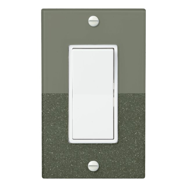 Bottom Glitter Moss Switch Plate Cover – Customize (In Situ)