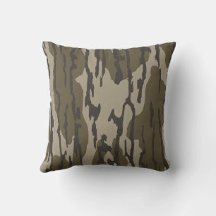 Bottom Land Camo Bottomland Camouflage Throw Pillow