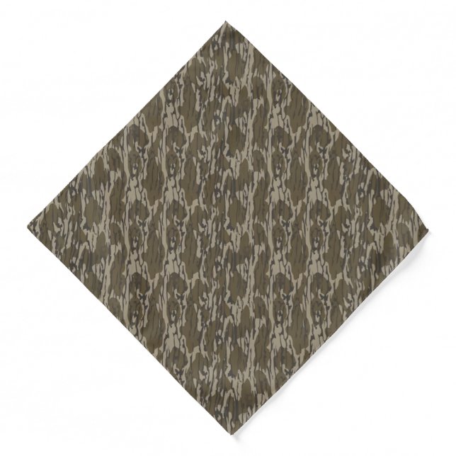 Bottom Lands Camo for Men Hunting Apparel Gear Bandana (Front)