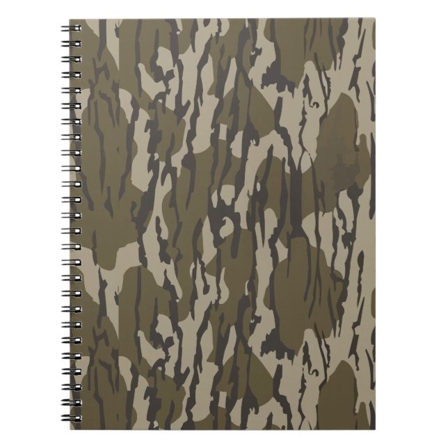 Bottom Lands Camo for Men Hunting Apparel Gear Notebook (Front)