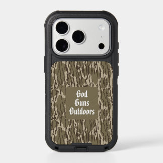 Bottom Lands Camo God, Guns & Outdoors iPhone 17 Pro Case