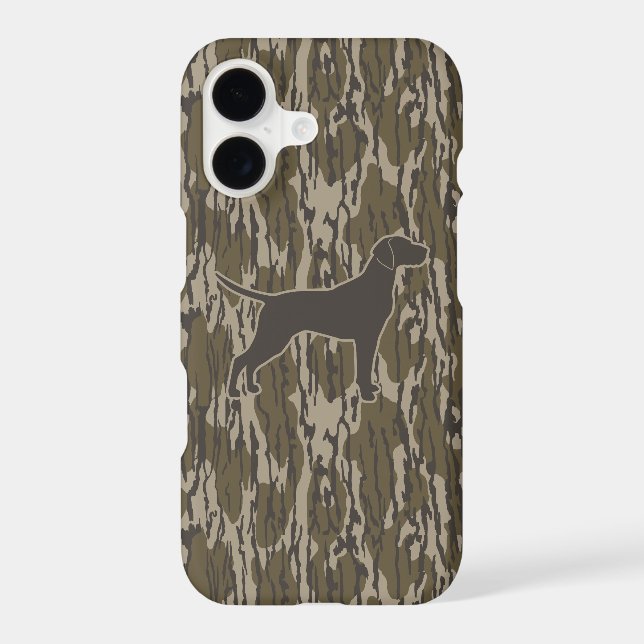 Bottom Lands Camo Hunter Dog Hunting Season iPhone Case (Back)