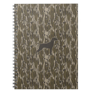 Bottom Lands Camo Hunter Dog Hunting Season Notebook