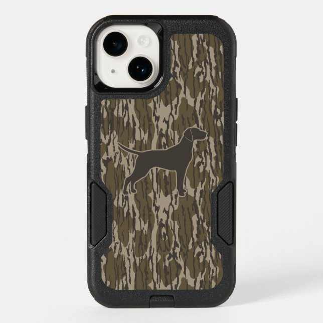 Bottom Lands Camo Hunter Dog Hunting Season Otterbox iPhone Case (Back)