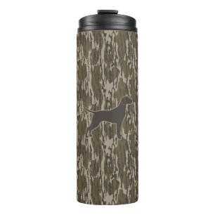Bottom Lands Camo Hunter Dog Hunting Season Thermal Tumbler
