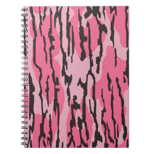 Bottom Lands Camo Pink for Women and Girls Notebook