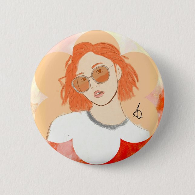 Bottom Mamamoo Hwasa Pinback Button (Front)