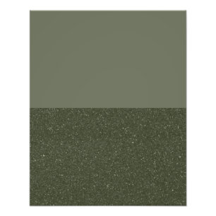 Bottom Noise Moss Green Photo Enlargement (Custom) Print