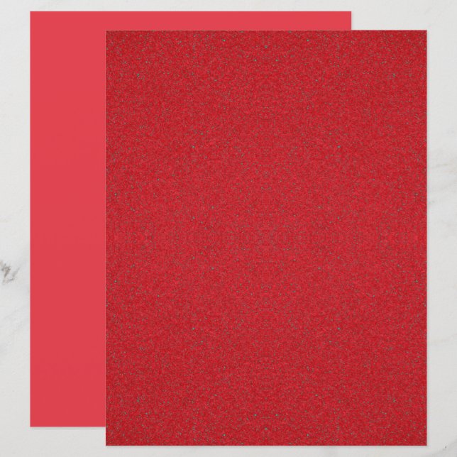 Bottom-Noise Tomato Red Custom Paper Sheets (Front/Back)