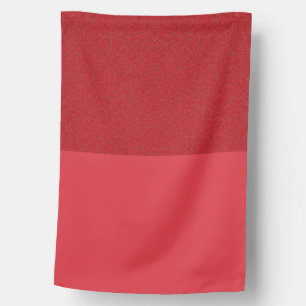 Bottom-Noise Tomato Red House Flag – Customizable