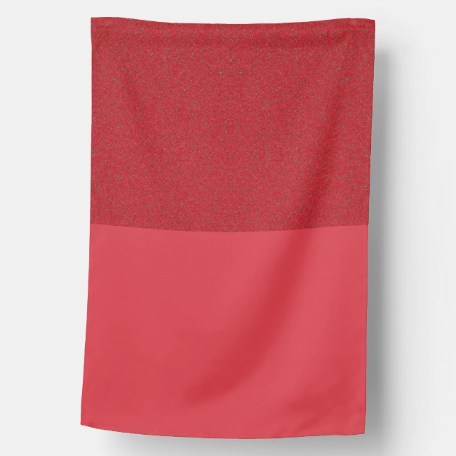 Bottom-Noise Tomato Red House Flag – Customizable (Front)