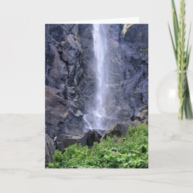 Bottom of Bridalveil Falls, Yosemite, CA Card (Front)