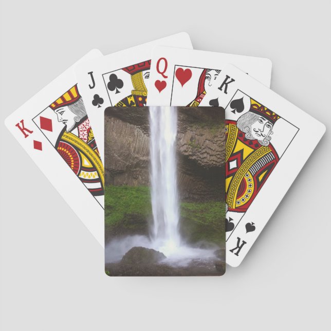 Bottom of Latourell Falls, OR Poker Cards (Back)