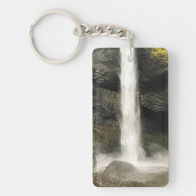 Bottom of Latourell Falls, Oregon Keychain (Front)
