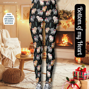 BOTTOM OF MY HEART 5 chow colors Leggings