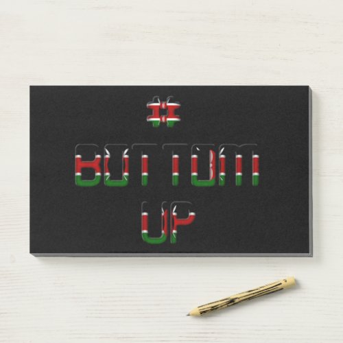 Bottom Up Kenya Peace Love and Unity Post_it Notes