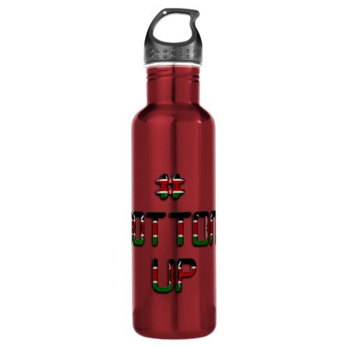 Bottom Up Kenya Peace Love and Unity Stainless Steel Water Bottle
