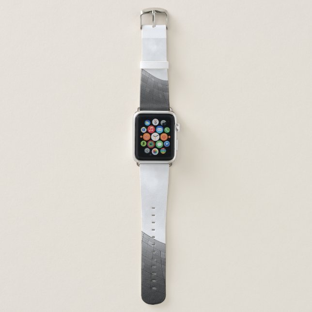 BOTTOM-VIEW CONCRETE BUILDING APPLE WATCH BAND (Front)