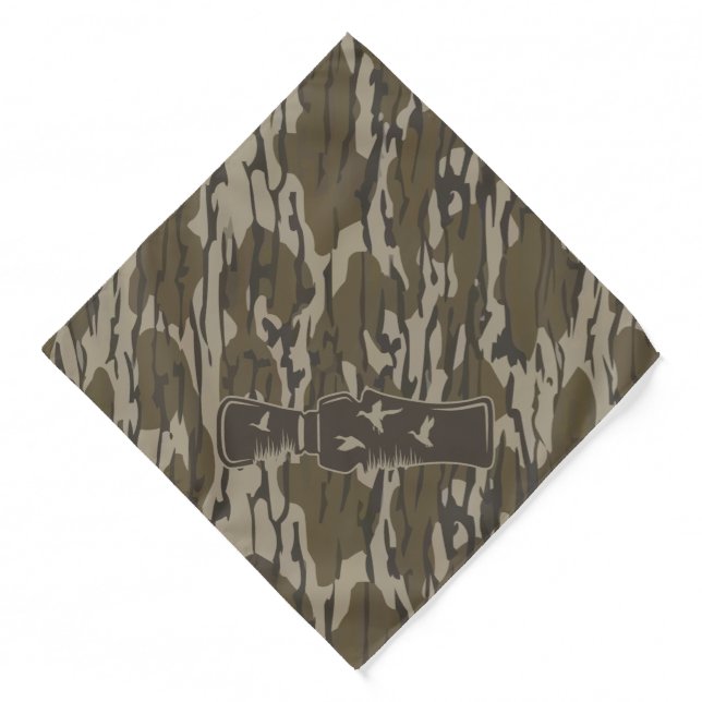 Bottomland Camo Call Me Duck Call Bandana (Front)