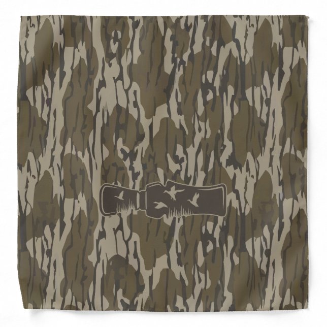 Bottomland Camo Call Me Duck Call Bandana (Front)