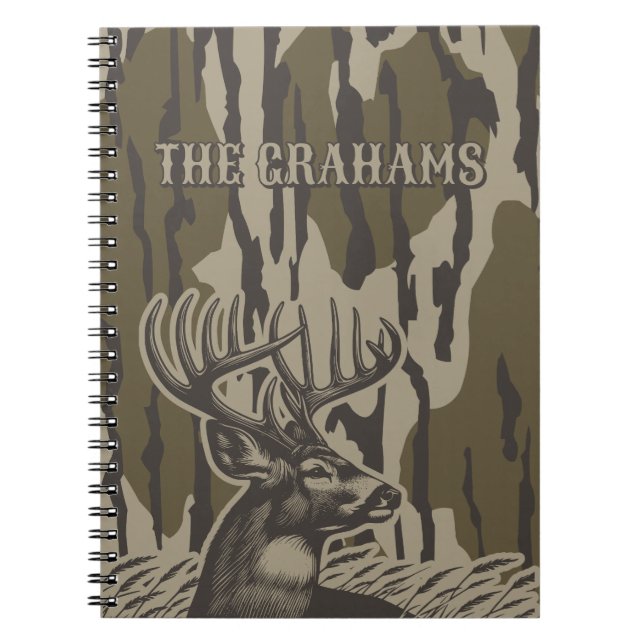 Bottomland camo family journal customizable name (Front)