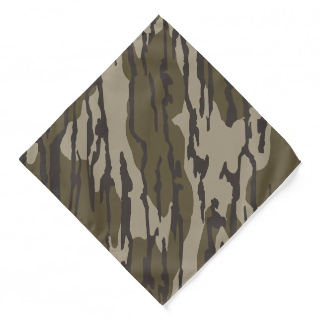 Bottomland camo for men hunting apparel bandana (Front)