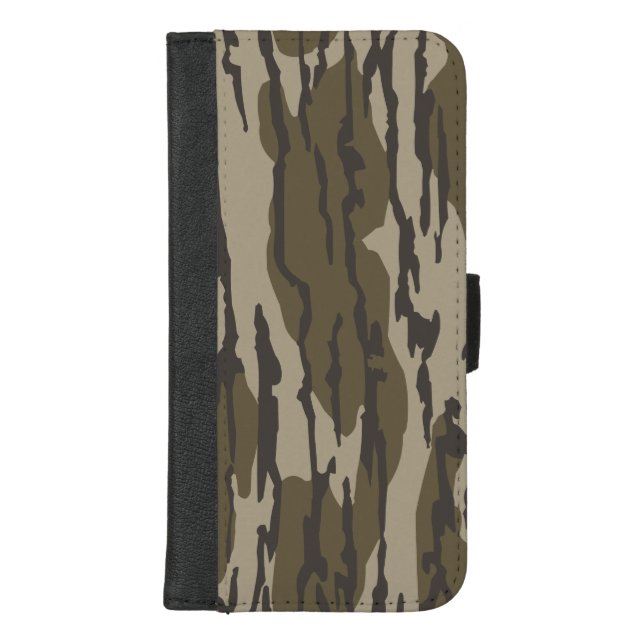 Bottomland camo for men hunting apparel iPhone wallet case (Front)