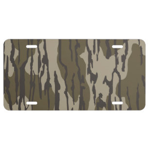 Bottomland camo for men hunting apparel license plate