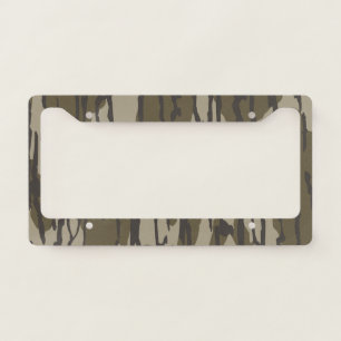 Bottomland camo for men hunting apparel license plate frame
