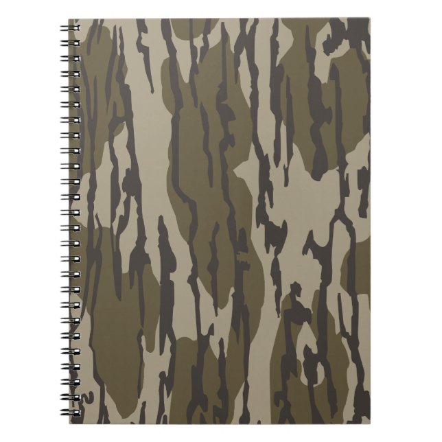 Bottomland camo for men hunting apparel notebook (Front)