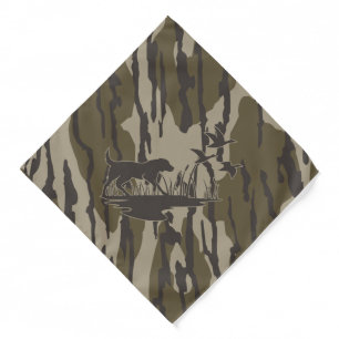 Bottomland Camo Skin Dog and Ducks Bandana