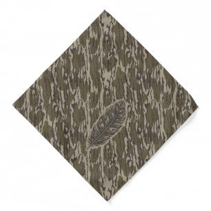 Bottomland Camo Turkey Feather Bandana