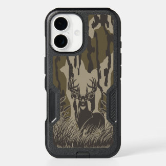 Bottomland camo whitetail deer buck hunting camo iPhone 16 case