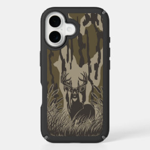 Bottomland camo whitetail deer buck hunting camo iPhone 16 case